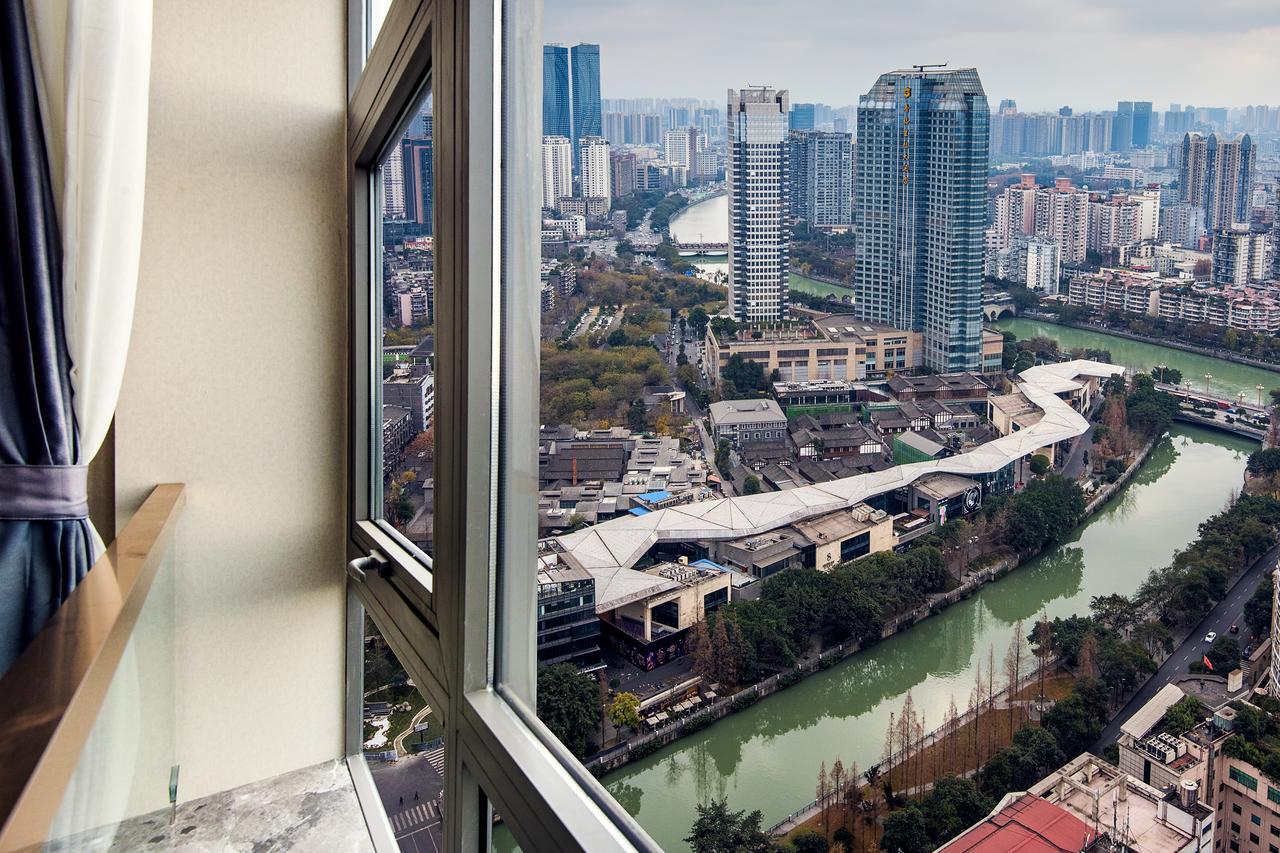 Chengdu Cloud Service Apartment Chunxi Taikoo Branch Buitenkant foto