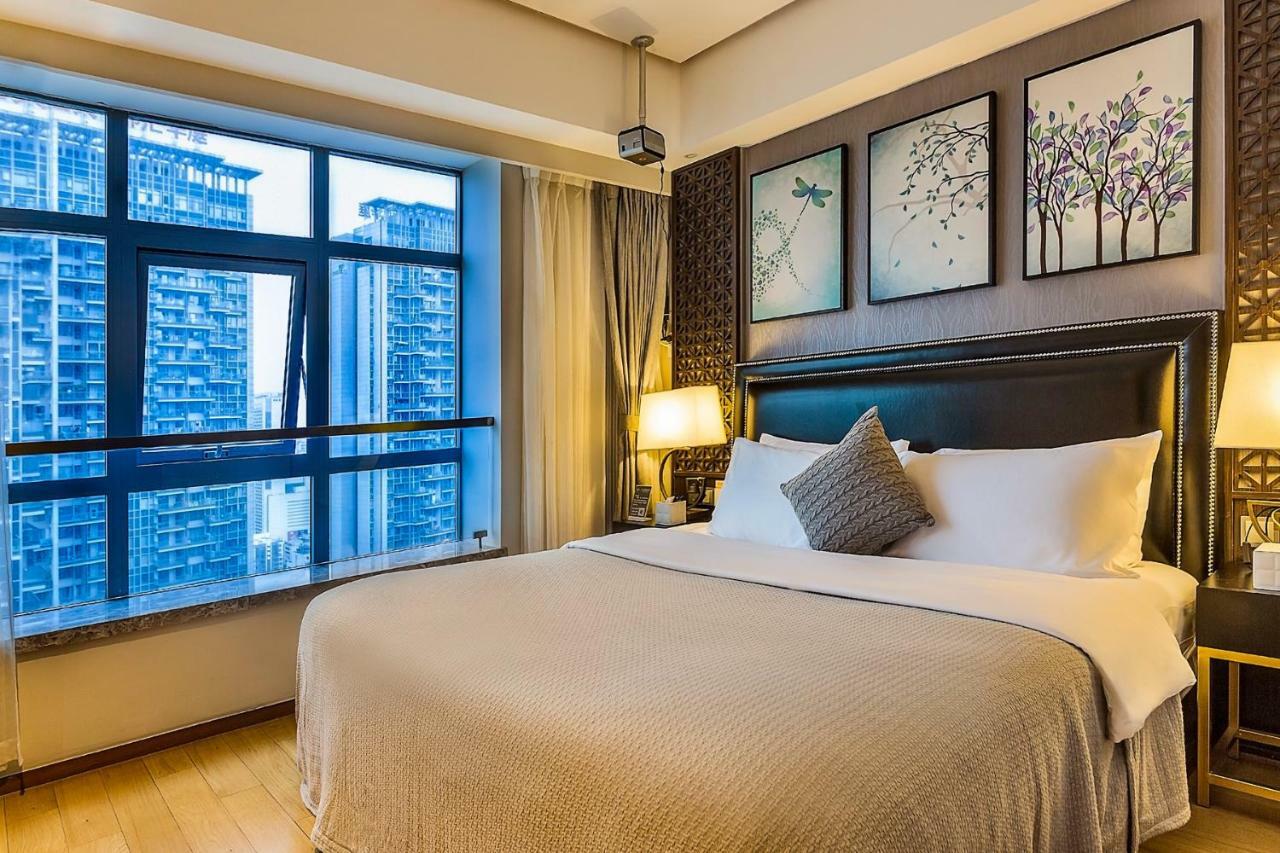 Chengdu Cloud Service Apartment Chunxi Taikoo Branch Buitenkant foto