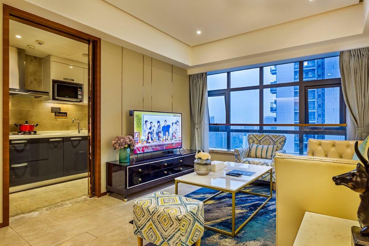 Chengdu Cloud Service Apartment Chunxi Taikoo Branch Buitenkant foto